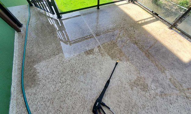 Pressure Washing Balcony Open-house Cleaning House Surrey BC Canada