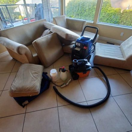 Upholstery Cleaning of a Love Seat and Chair White Rock BC Canada