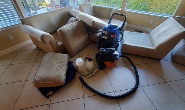 Upholstery Cleaning of a Love Seat and Chair White Rock BC Canada