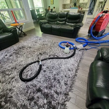 Modern Silver Sag Area Rug Steam Cleaning Located in Surrey BC Canada